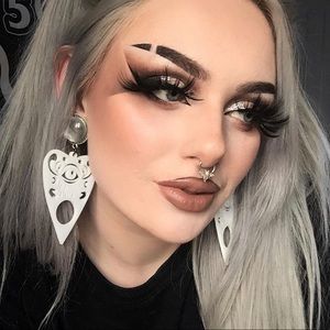 NWT Halloween Planchette Plugs Dangle Earrings